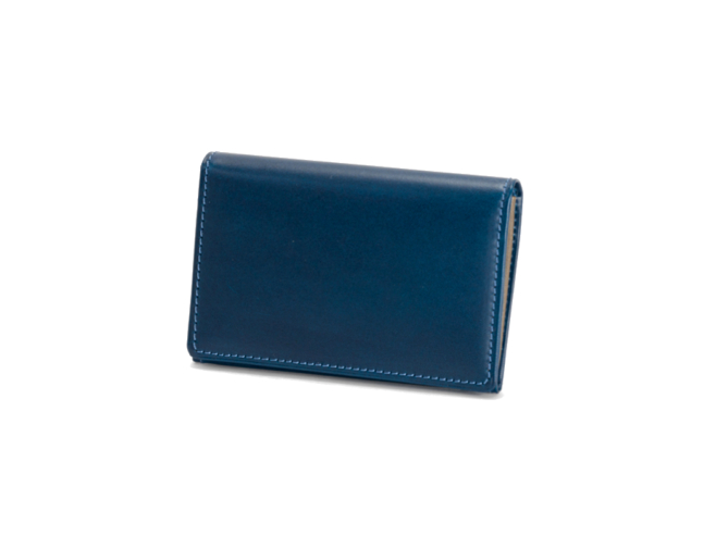 週末限定セール　極美品 Felise レザー名刺入れ 紺 aaa008.jpg